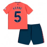 Everton Michael Keane #5 Vonkajší Detský futbalový dres 2023-24 Krátky Rukáv (+ trenírky)